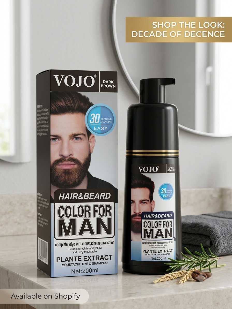 VOJO 5-in-1 Hair Color, Shampoo & Conditioner – Dyes Hair, Not Skin! 200 ml